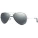 Ray-Ban Aviator Large Metal RB3025 Sunglasses Silver Frame Crystal Gray Mirror 58 mm Lenses W3277-5814