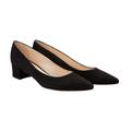 Casanova Ballerina-Pumps, 36 - Schwarz, Damen, aus Leder