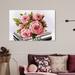 Art Remedy Floral & Botanical Floral Peonies & Books II - Painting Print on Canvas in Brown/Green/Pink | 10 H x 15 W x 1.5 D in | Wayfair