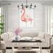 Bay Isle Home™ Gracefully V by Lisa Audit - Painting on Canvas Metal in Pink | 48 H x 32 W x 1.25 D in | Wayfair 909D3410C04D4B8C992E5CC0B0BDE439