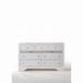 Mutsumi Home Studio Mara 9 Drawer Double Dresser Wood in White | 39 H x 63 W x 17 D in | Wayfair KA25WE775D