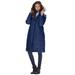 Plus Size Women's Mid-Length Quilted Puffer Jacket by Roaman's in Evening Blue (Size 6X) Winter Coat