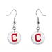 Cleveland Indians Swarovski Pick Off Earrings