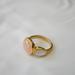 J. Crew Jewelry | J. Crew Demi-Fine: Golden Marble Ring | Color: Gold/Pink | Size: 5