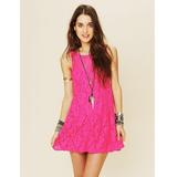 Free People Dresses | Free People Miles Of Lace Dress | Color: Pink | Size: Xs