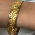 Coach Jewelry | Coach Authentic Gold Tone Signature C Logo Bangle | Color: Gold | Size: See Above