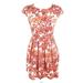 Madewell Dresses | Madewell Fit & Flare Pleated Floral Lace Dress | Color: Orange/White | Size: 0