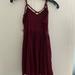 American Eagle Outfitters Dresses | Maroon Criss Crossed American Eagle Dress | Color: Purple/Red | Size: S