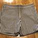 Tory Burch Shorts | Navy Gray Pin Striped Tory Burch Shorts | Color: Cream/Gray | Size: 0