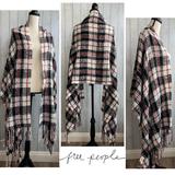 Free People Accessories | Free People Brushed Tweed Scarf | Color: Black/White | Size: Os