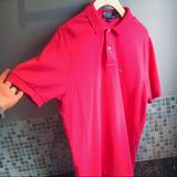 Polo By Ralph Lauren Shirts | Hot Pink Ralph Lauren Men’s Polo, Size M | Color: Pink | Size: M