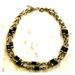 J. Crew Jewelry | Jcrew Statement Necklace Brasstone | Color: Black/Gold | Size: Os
