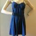 American Eagle Outfitters Dresses | American Eagle Blue Denim Skater Dress Xs | Color: Blue | Size: Xs