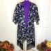 Lularoe Tops | Lula Roe Monroe Sheer Floral Kimono Size Small | Color: Black/Gray | Size: S