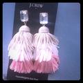 J. Crew Jewelry | J Crew Tassel Earrings | Color: Gold/Pink/White | Size: Os