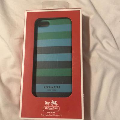 Coach Accessories | Coach Iphone 5 Case | Color: Blue/Green | Size: Iphone 5