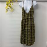 Free People Dresses | Free People Green Floral Sleeveless Dress Size L | Color: Blue/Green | Size: L