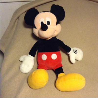 Disney Toys | Disney Mickey Mouse Large 23” Plush Vgc | Color: Black/Red | Size: Kids One Size