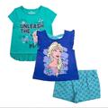 Disney Matching Sets | Disney Frozen Elsa Anna Cute Outfit | Color: White/Silver | Size: 2tg