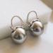 Kate Spade Jewelry | Kate Spade Shine On Bauble Pearl Drop Earrings Ks | Color: Gray/Silver | Size: Os