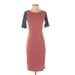 Lularoe Dresses | Lularoe Muted Pink Short Sleeve Casual Dress Size Xs | Color: Pink | Size: Xs