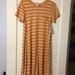 Lularoe Dresses | Lularoe Carly Orange Small Nwt | Color: Orange | Size: S
