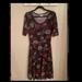 Lularoe Dresses | Euc Lularoe Nicole Dress Size M Perfect For Fall! | Color: Black/Green | Size: M