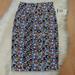 Lularoe Skirts | Lularoe Disney Mickey Cassie Pencil Skirt-0393 | Color: Black/Blue | Size: Xs