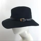 Brandy Melville Accessories | John Galt Brandy Melville Panama Hat Black Wool | Color: Black | Size: Os