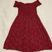Brandy Melville Dresses | Brandy Melville Off The Shoulder Dress | Color: Red | Size: One Size