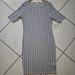 Lularoe Dresses | Lularoe Bnwt Julia Dress Bodycon Sheath Layer | Color: Blue/Gray | Size: Xl
