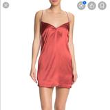Free People Dresses | Free People Darling Satin Chemise | Color: Red | Size: Xs