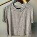 Madewell Tops | Madewell Short Sleeve Sweater Tee | Color: Gray | Size: L