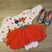 Disney Matching Sets | Disney Baby Outfit With Shoes | Color: Red/White | Size: 6-9mb