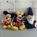 Disney Other | Disney Mickey & Minnie & Merlin Beanie Plush Nwt | Color: Black/Red | Size: Os