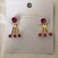 Kate Spade Jewelry | Kate Spade Ear Jacket Fuchsia Pierced Earrings New | Color: Gold/Pink | Size: Os