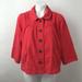 J. Crew Jackets & Coats | J Crew Blazer Jacket Red Collared Buttons Sz 10 | Color: Red | Size: 10