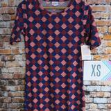 Lularoe Dresses | Brand New Lularoe Julia Dress | Color: Blue/Red | Size: Xs