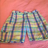 Polo By Ralph Lauren Swim | Boys Polo By Ralph Lauren Swim Trunks 14-16 Plaid | Color: Blue/Yellow | Size: 14b