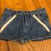 Free People Shorts | Free People | Sweet Surrender Jean Shorts. Size 25 | Color: Blue/White | Size: 25