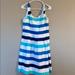 Nine West Dresses | Blue White Green Nine West Size 10 Midi Dress | Color: Blue/White | Size: 10