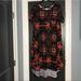 Lularoe Dresses | Lularoe T Shirt Print Dress W/ Pocket | Color: Black/Orange | Size: 3x