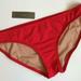 J. Crew Swim | J.Crew $44 Bikini Bottom In Italian Matte A0488 | Color: Red | Size: L