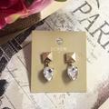J. Crew Jewelry | J.Crew Crystal Pyramid Earrings Nwt | Color: Gold | Size: Os