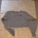 Brandy Melville Tops | Cropped Brandy Melville Honey Crew Neck Sweatshirt | Color: Gray | Size: One Size