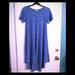 Lularoe Dresses | Blue Lularoe Carly Size Xxs Nwot T-Shirt Dress | Color: Blue | Size: Xxs