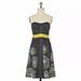 Anthropologie Dresses | Floreat Natural Sunlight Floral Embroidered Dress | Color: Gray/Yellow | Size: 2