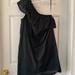 J. Crew Dresses | J. Crew Ruffle One Shoulder Linen Dress. | Color: Black | Size: S