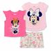 Disney Matching Sets | Disney Minnie Mouse Cute Floral Shorts Set | Color: Pink | Size: Various