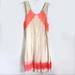 Free People Dresses | Free People ‘Georgia’ Neon Coral Lace Dress | Color: Cream/Pink | Size: 4